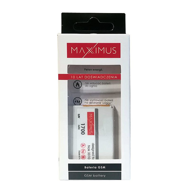 BAT. MAXXIMUS NOK 3310 1700 LION - Billede 4